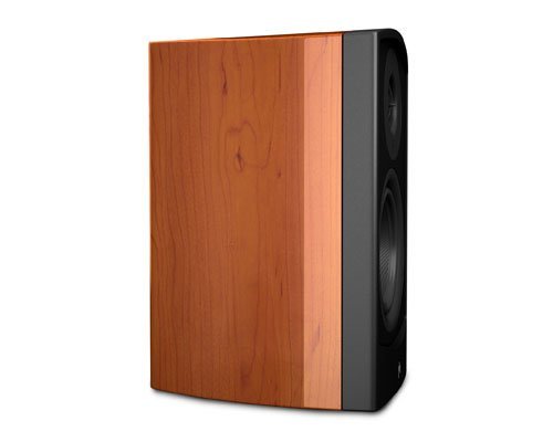 Aperion Verus Grand Bookshelf Speaker-2 PACK (Gloss Real Cherry Wood Veneer) N5