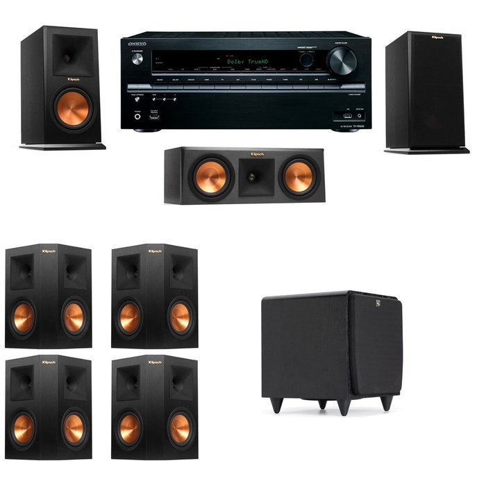 Klipsch RP-150M-E Monitor Speaker 7.1 SDS12 Onkyo TX-NR646