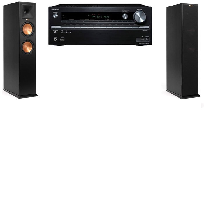Klipsch RP-250F Tower Speakers-Onkyo TX-NR838