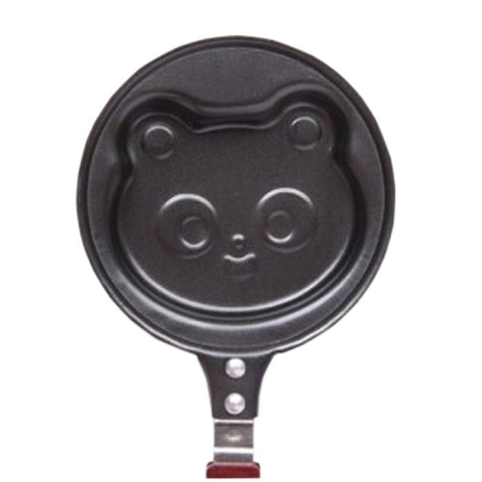 Cute Panda Utility Nonstick Cast Iron Skillet Mini Poached Egg Pan(4.7*5.5'') N2