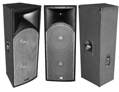 Absolute PROS212 Dual 12-Inch Professional Series 3000 Watts P.M.P.O Speaker N2