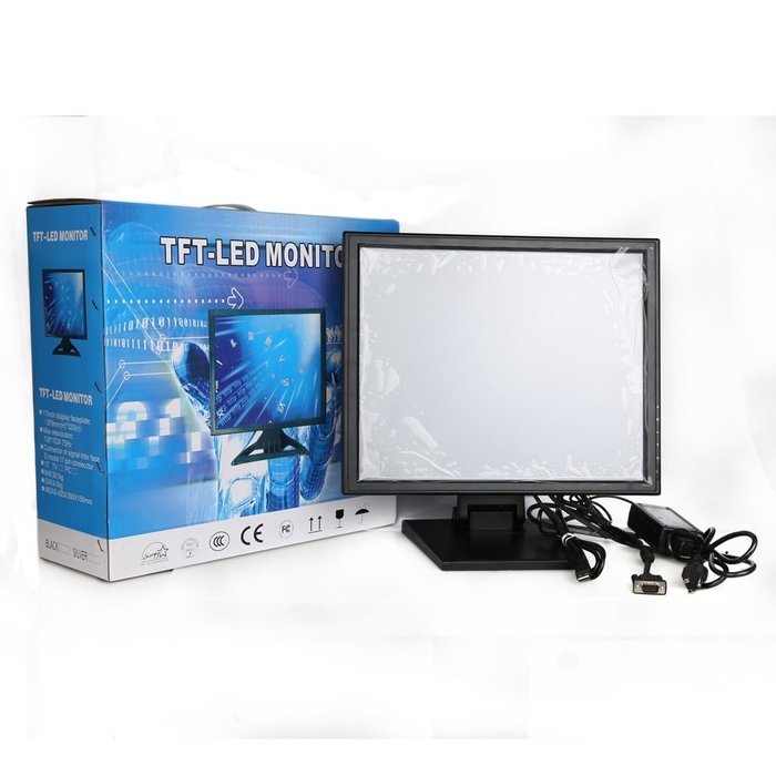 Wearson POS Display 17 inch Touch Screen LCD Computer Monitor With Metal Stand