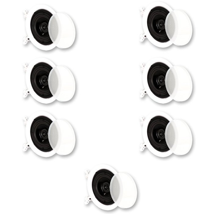 Theater Solutions CS4C In Ceiling Speakers Surround Sound Home Theater 7 Speaker Set CS4C-7S