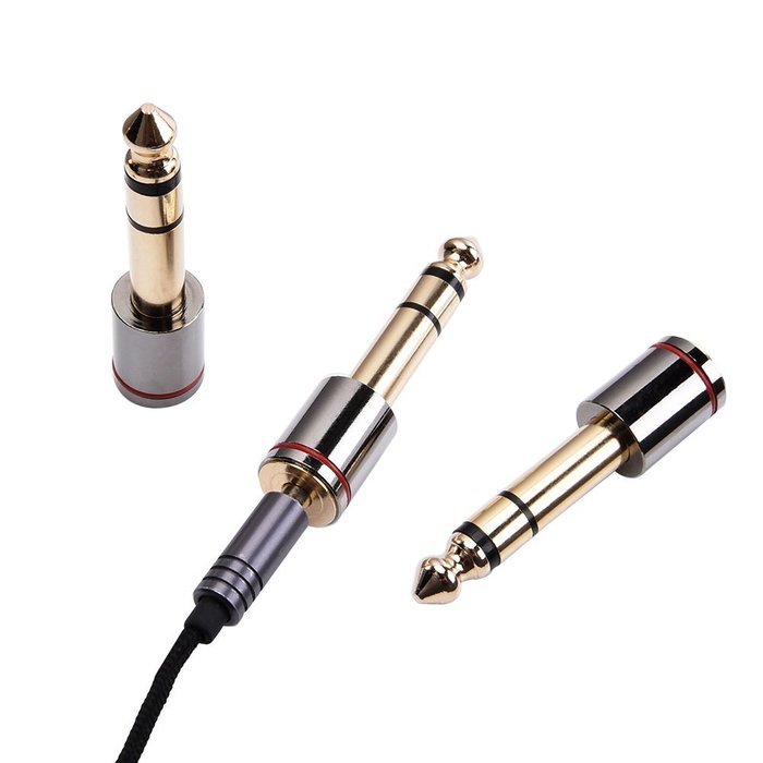 eBoot Stereo Jack Adapter 6.35 mm Male to 3.5 mm Female Audio Headphone Adaptor Plug, 3 Pack N3