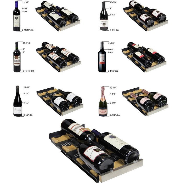 Allavino VSWB-2SSFN - 2 Door Wine Refrigerator/Beverage Center - SS Doors with Towel Bar Handles N2