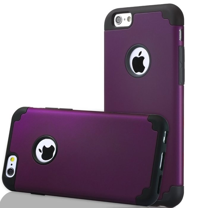 iPhone 6s, 6 Case, [4.7 Inch] HLCT Slim Fit Thin, Soft Interior Silicone Bumper & Hard PC Back, Shock-Absorption... N15