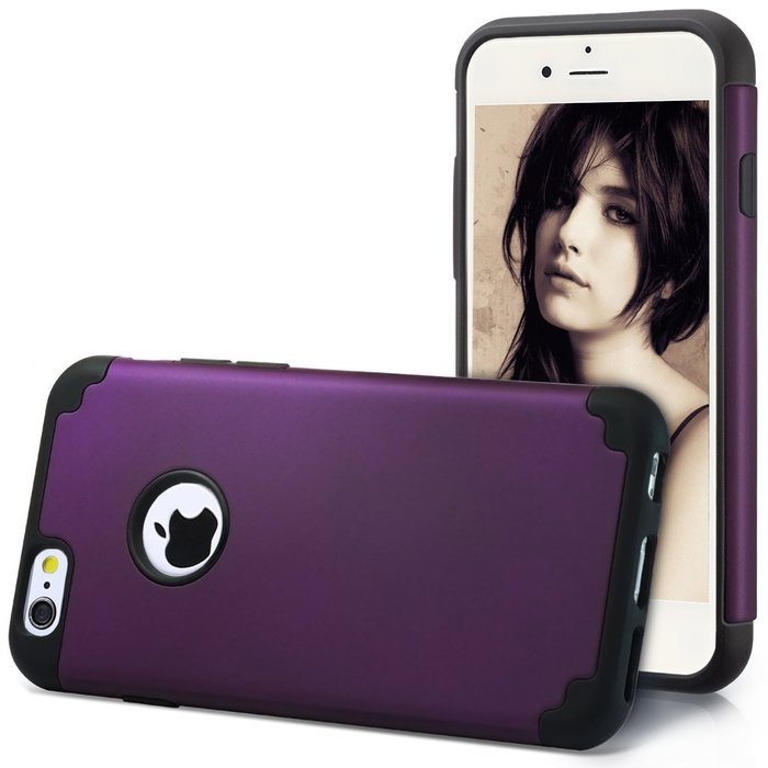 iPhone 6s, 6 Case, [4.7 Inch] HLCT Slim Fit Thin, Soft Interior Silicone Bumper & Hard PC Back, Shock-Absorption... N16