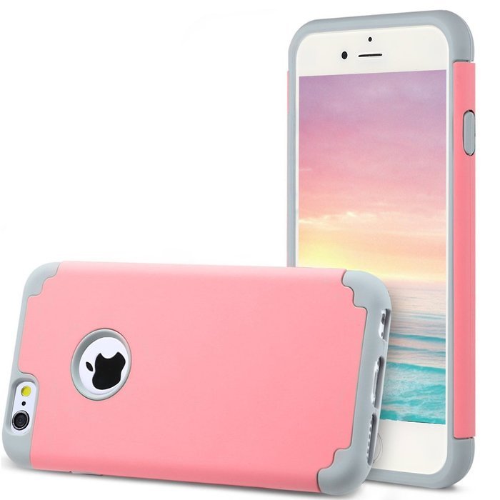 iPhone 6s, 6 Case, [4.7 Inch] HLCT Slim Fit Thin, Soft Interior Silicone Bumper & Hard PC Back, Shock-Absorption... N20