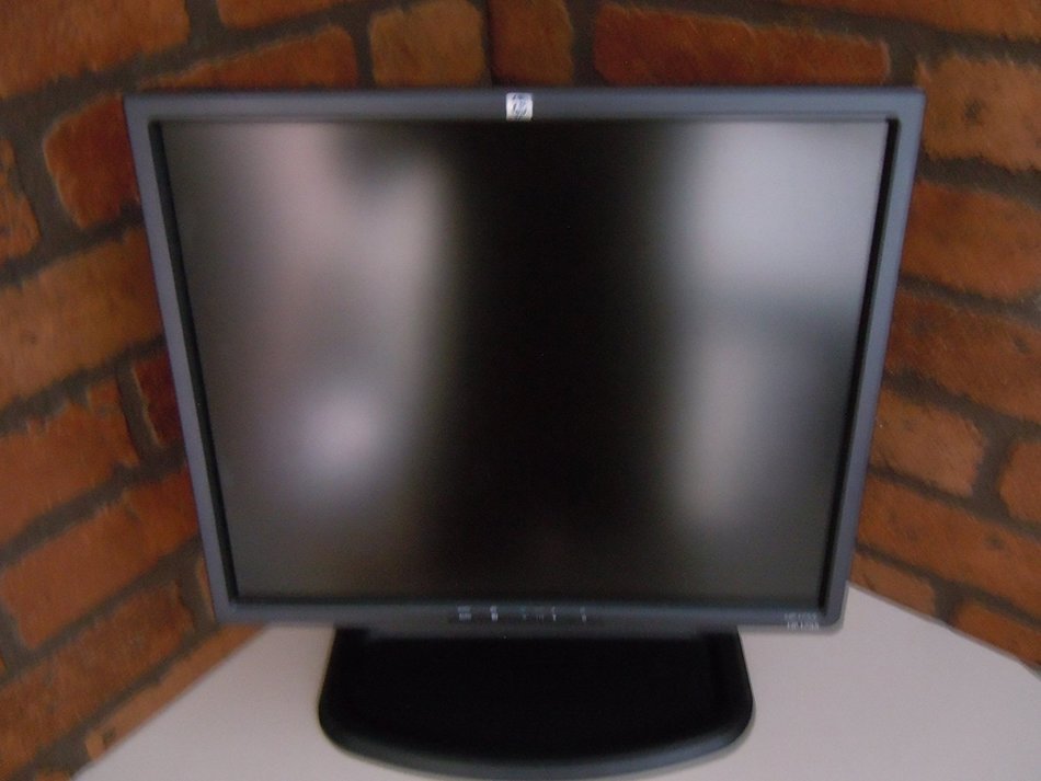 17" HP L1755 DVI Swivel/Pivot LCD Monitor w/USB Hub (Black)