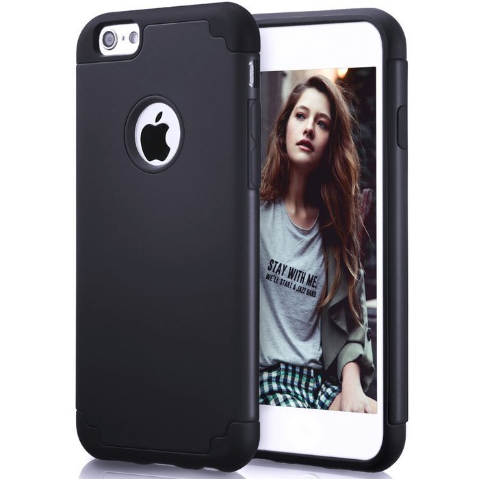 iPhone 6s, 6 Case, [4.7 Inch] HLCT Slim Fit Thin, Soft Interior Silicone Bumper & Hard PC Back, Shock-Absorption... N29