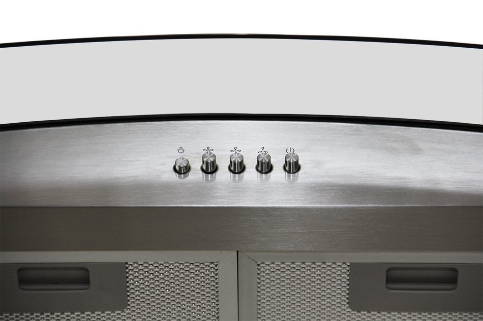 Kissemoji 30" Kitchen Wall Mount Stainless Steel Range Hood Stove Vents w/ Filters N4