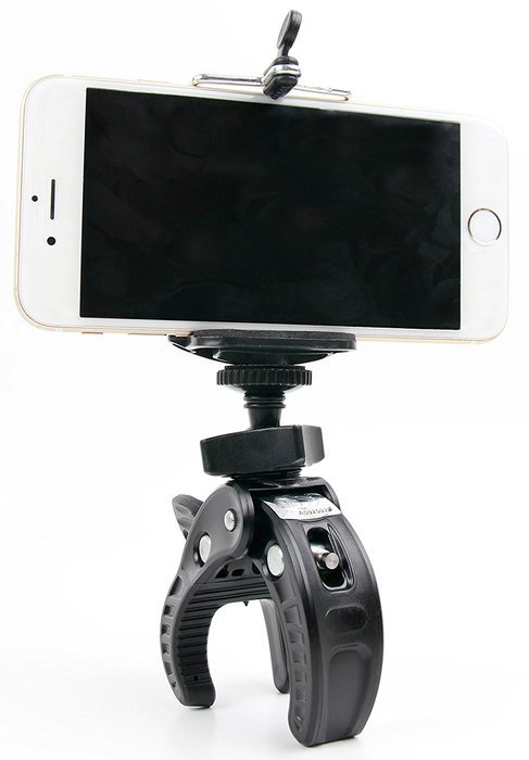 Premium Quality Pole / Bar / Handlebar Tri-Clamp Mount for Digital Cameras | Action Cams | Smartphones - by DURAGADGET