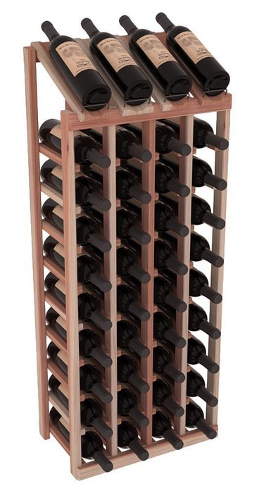 Wine Racks America Redwood 4 Column 10 Row Display Top Kit. 13 Stains to Choose From! N8