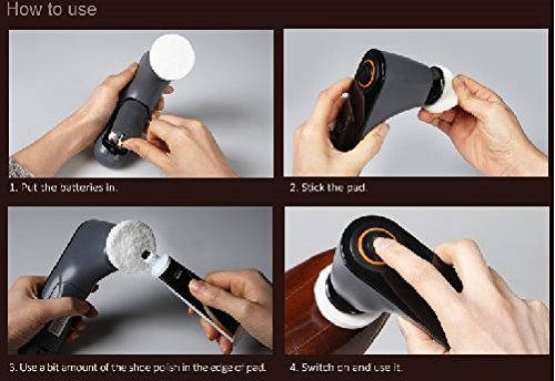 Portable Electric Leather Vibration Automatic Shoes Cleaner Polish Head/SHOESHINEBOYS N5