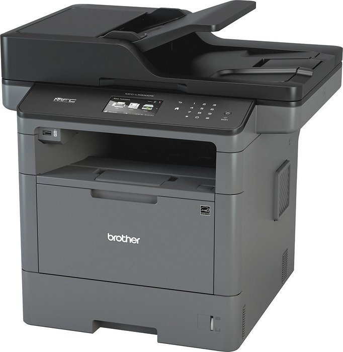 Brother - MFC-L5900DW Wireless Black-and-White All-In-One Laser Printer