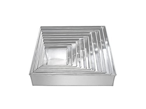 11 Tier Square Multilayer Wedding Birthday Anniversary Cake Baking Pans - Cake Tins N3