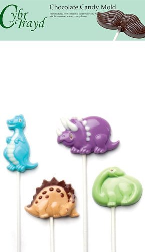 Cybrtrayd 0243 Dinosaur Pop Make 'N Mold Chocolate Candy Mold