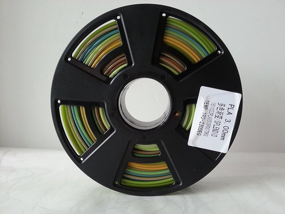 3DDPLUS 3.0mm PLA 3D Printer Filament multicolors gradient - 0.75kg Spool (2.2 lbs) - Dimensional Accuracy +/-...