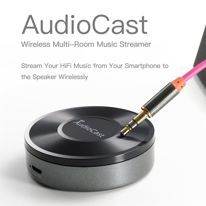 RIVERSONG Wireless DLNA Airplay Music Receiver Adapter NAS Support with iHeartRadio Spotify Bluetooth Receiver... N3