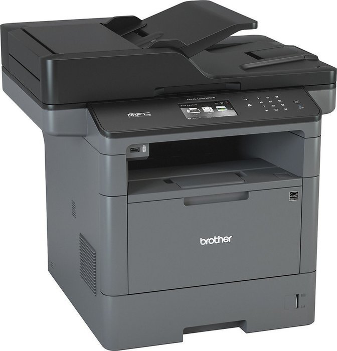 Brother - MFC-L5900DW Wireless Black-and-White All-In-One Laser Printer N3