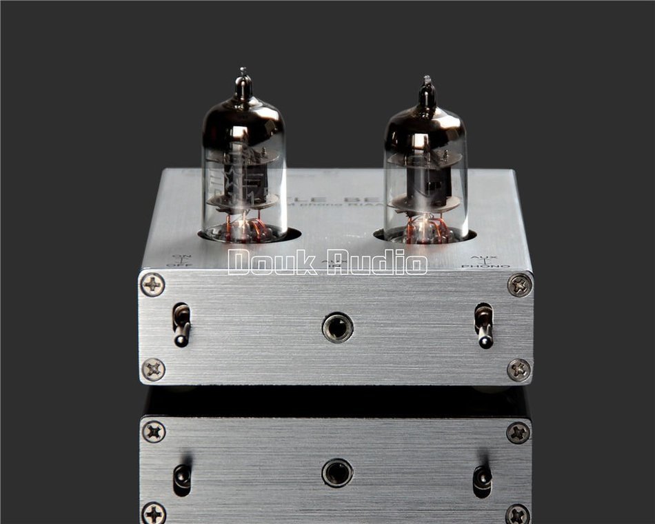 Little Bear Vacumn Tube Mini Phono Stage RIAA MM Phonograph Preamp & HiFi Tube Pre-Amplifier (Silver) N3