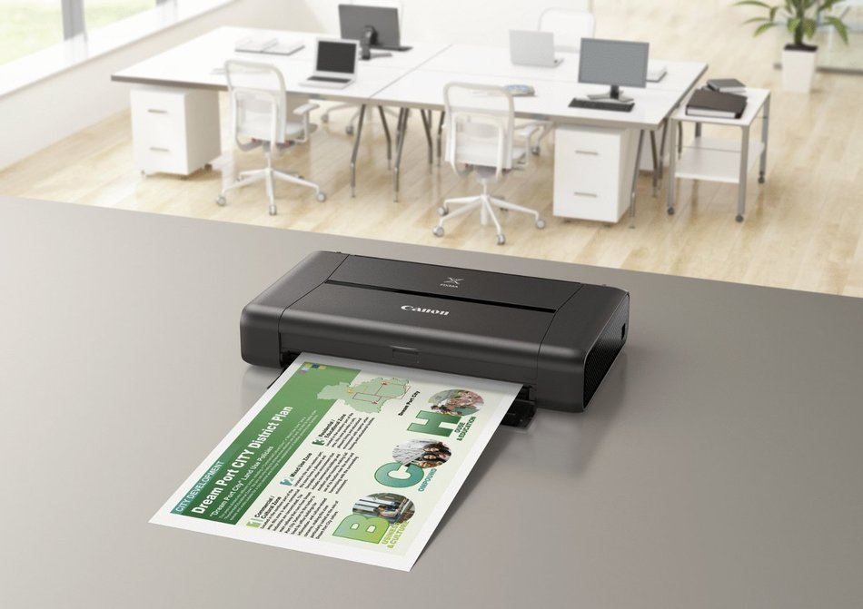 CNMIP110 - Canon PIXMA iP110 Inkjet Printer - Color - 9600 x 2400 dpi Print - Photo Print - Portable N2