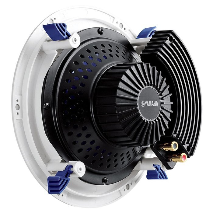 Yamaha NSIC400 90-Watts 2-Way RMS Speaker - White (4 Speakers + AmazonBasics Speaker Wire) N6