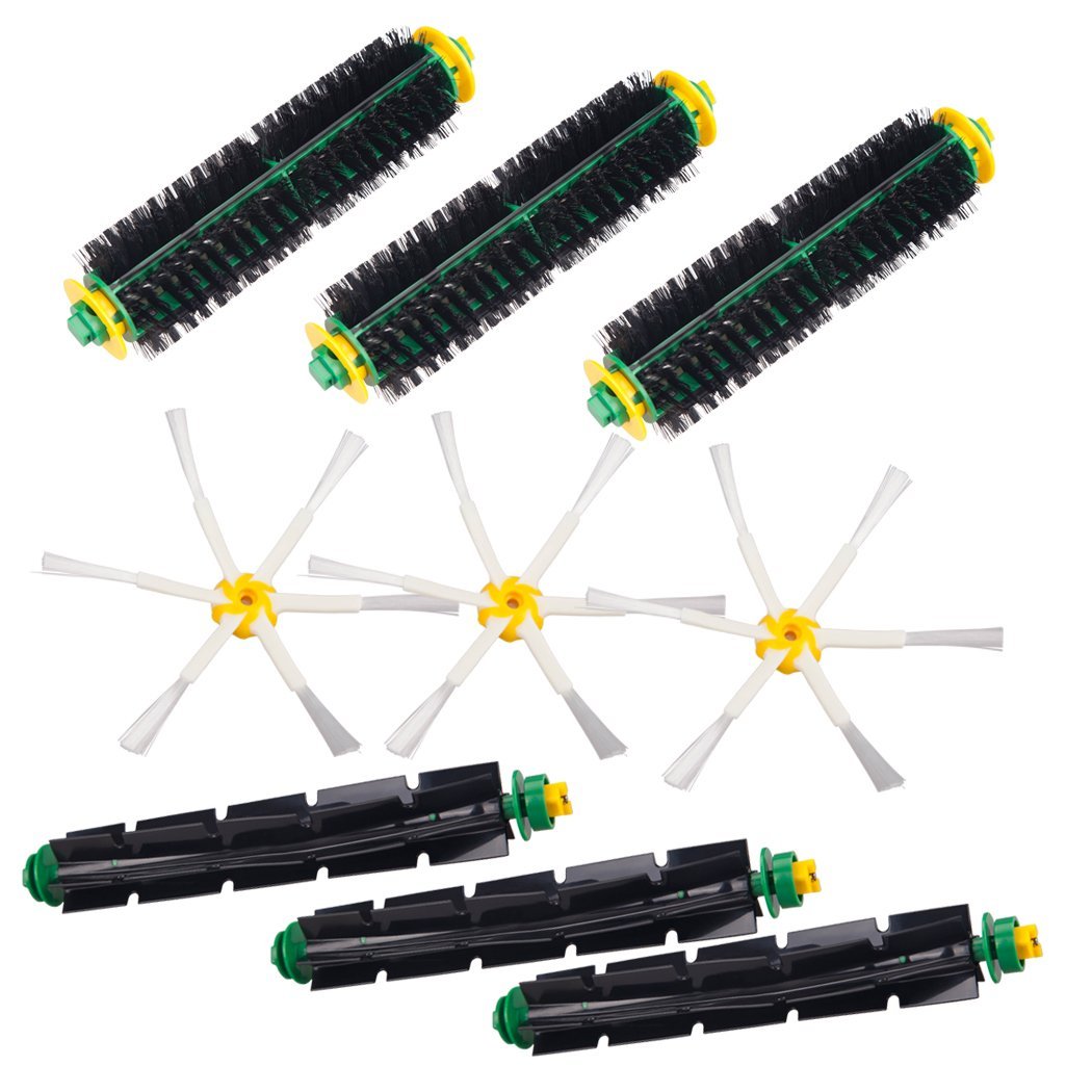 B-Life Bristle Brush X 3 & Flexible Beater Brush X 3 & 6-armed Side ...