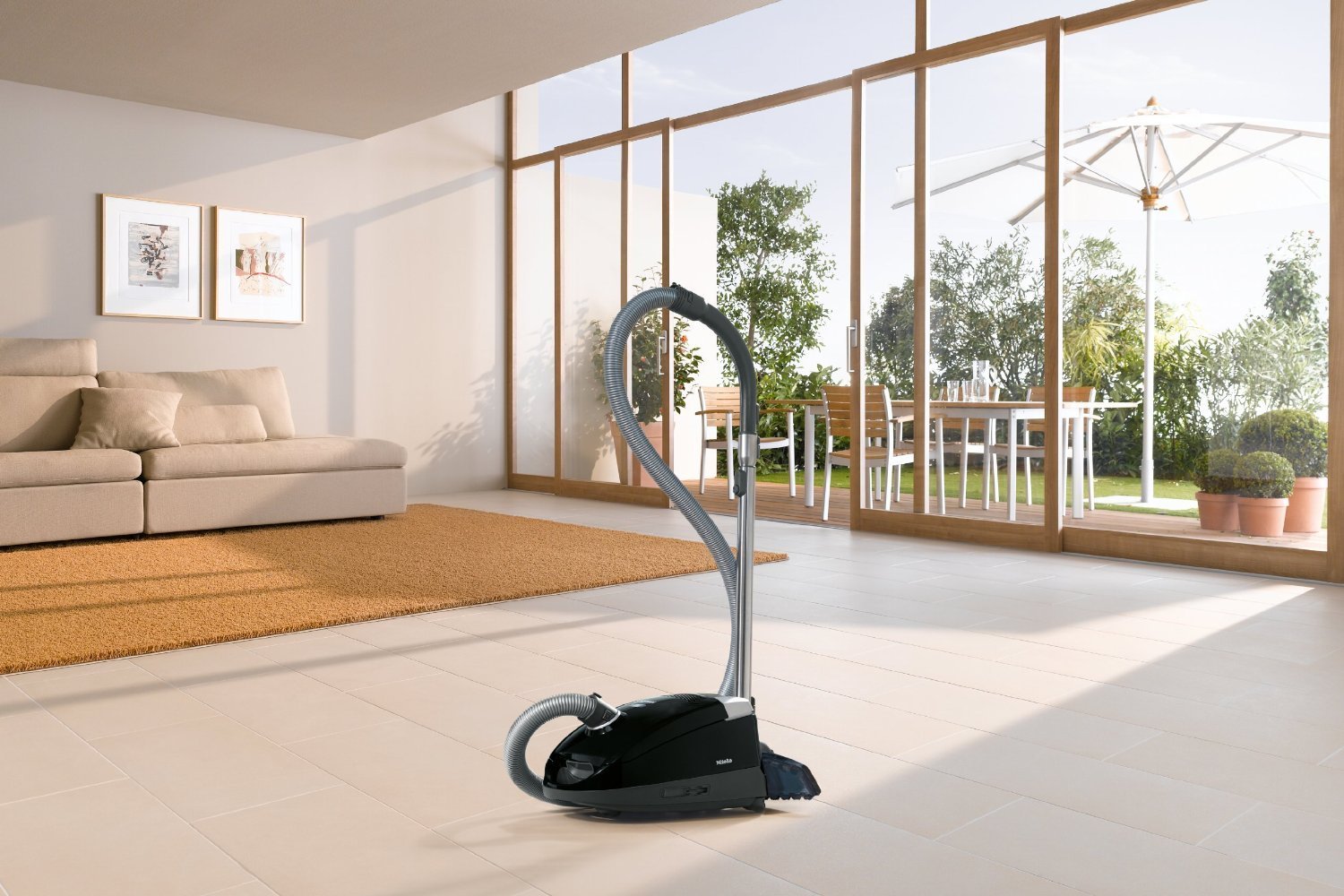 Miele S6270 Onyx Canister Vacuum Cleaner Set) w/ Bonus Premium Microfiber Cleaner