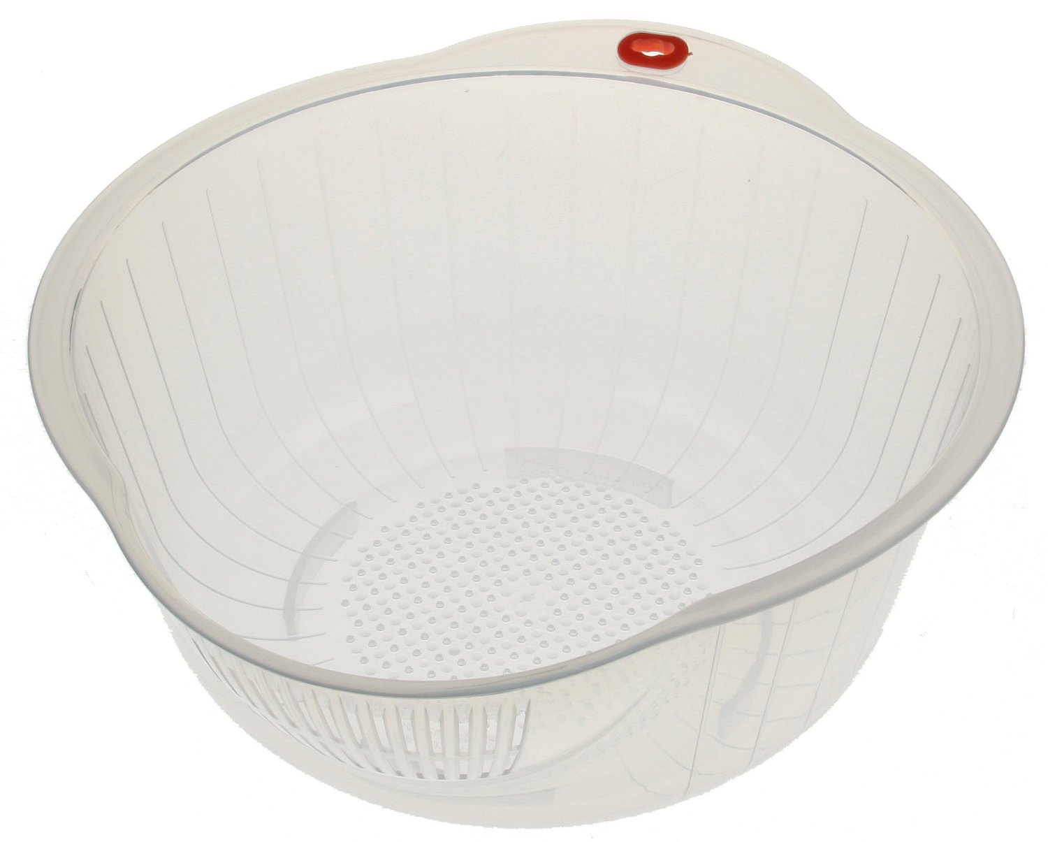 Kotobuki Japanese Rice Washer with Dual Drain, Clear free image download