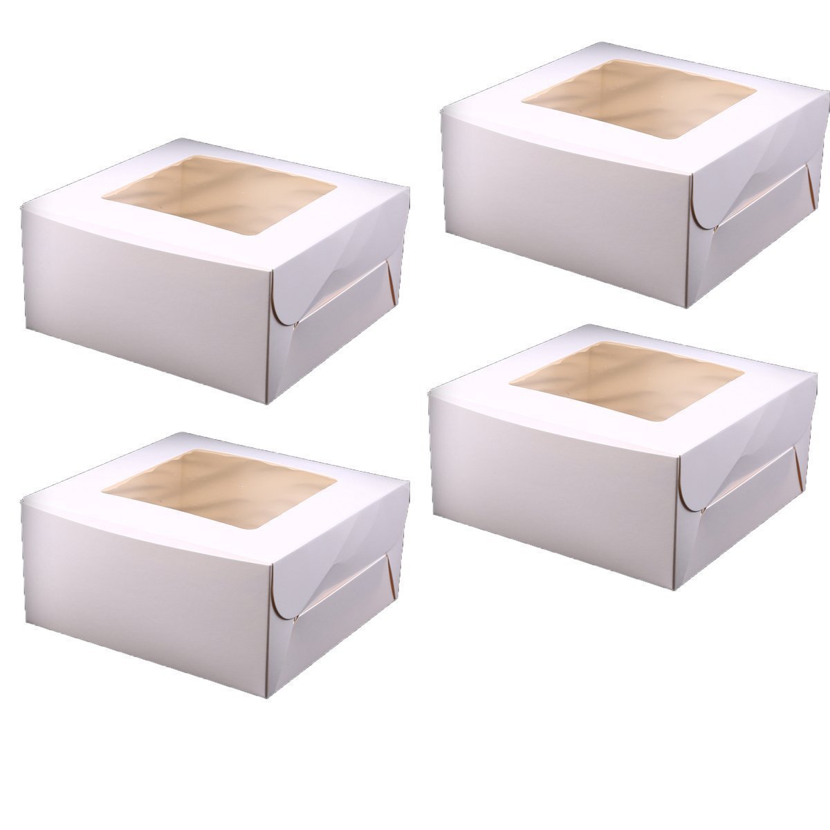 Whosee 4Pcs 6 holes Brown Muffin Holes Paper Cupcake Box N16 free image ...