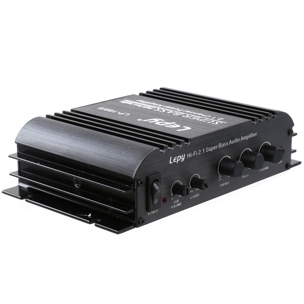 LYWS HI-FI Audio Stereo 2.1 Channel Power Amplifier 40W x2 + 68W x 1RMS ...