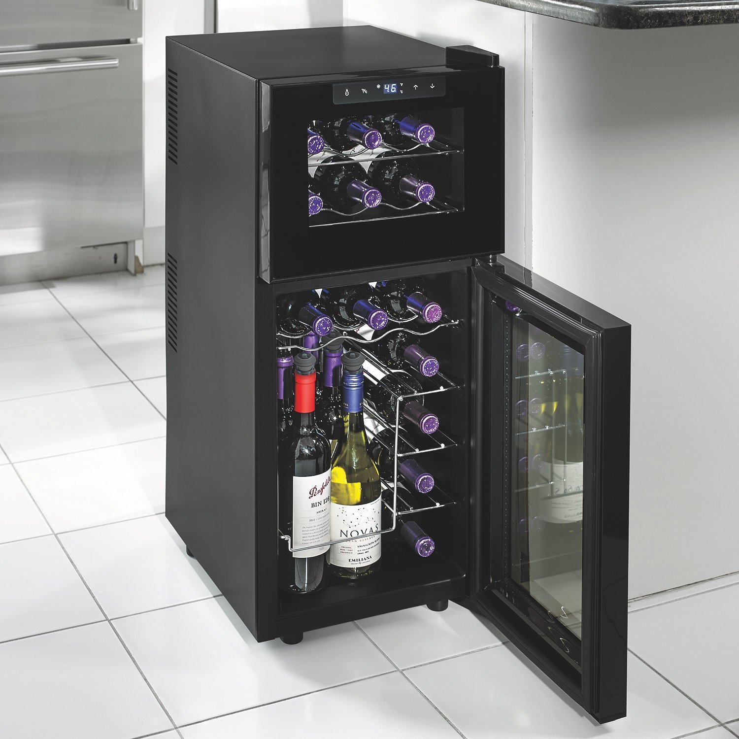 wine enthusiast wine cooler 21 bottle