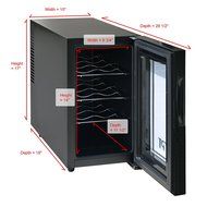 SPT WC-0888H Thermo-Electric Slim Wine Cooler, 8 Bottles N7