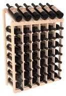 Wine Racks America Ponderosa Pine 6 Column 8 Row Display Top Kit. 13 Stains to Choose From! N10