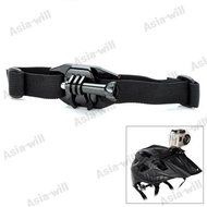 Asiawill&reg; Helmet Strap Mount with Quickly Assemble Plug for Gopro Hero / Hero2 / Hero3 - Black N2