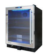 Vinotemp VT-BC54TSSM-L 54-Bottle Mirrored Touch Screen Beverage Cooler, Black N2