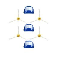Hongfa Irobot Roomba Replacement Filter Roomba Blue Aerovac Filter and 3-armed Sidebrush Compatible with Roomba... N4