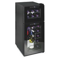 Dual Zone Touch Screen Wine Cooler- The Perfect Organizer For Your Favorite Reds and White Wines- Two Seperate... N2