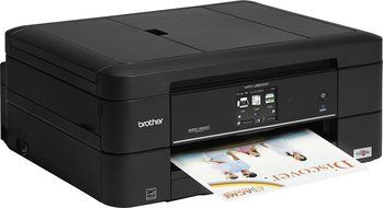 Brother - Work Smart Series MFC-J680DW Wireless All-in-One Printer - Black N2
