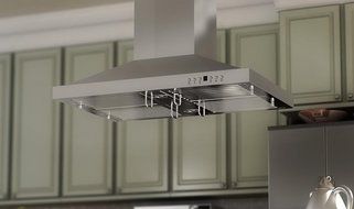 Z Line GL2i-48 Stainless Steel Island Mount Range Hood, 48-Inch N4