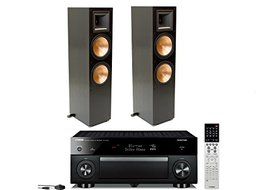 Klipsch RF-7 II Reference II Floorstanding Speakers (Black) and Yamaha RX-A1050 7.2 Channel Aventage Network AV...