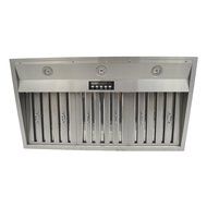 KOBE Range Hoods IN2642SQB-1200 Built-In Range Hood 1200 CFM, Dual Blower with LED Lights, 42-Inch N6