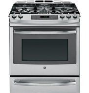 GE PGS920SEFSS Profile 30" Stainless Steel Gas Slide-In Sealed Burner Range - Convection