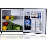 BestAppliance Black 1.6 Cubic Feet Compact Single Reversible Door Refrigerator and Freezer N2