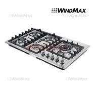 Windmax 34" Stainless Steel 5 Burner Stove LPG Cooktop-Ship within 24 hour #58020 N2
