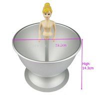 Astra shop 3D Princess Dress Cake Mold Cake Pan Fondant Mould, 7.5 x 5.5 Inch N4