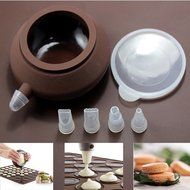 Brown Tea-pot Shaped Large Size Food Degree Silicone Piping Pot Dessert Decorators For Milk Sauce N4