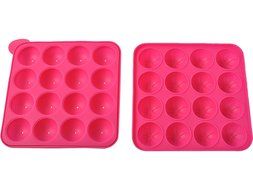 Safstar Silicone Tasty Top Cake Pops Lollipop Sticks Baking Tray Mold (16 cells) N3