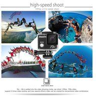Dazzne P3 WiFi 1080P Waterproof Professional HD Action Sports Camera with 170 Degree Wide Angle Lens Ambarella...